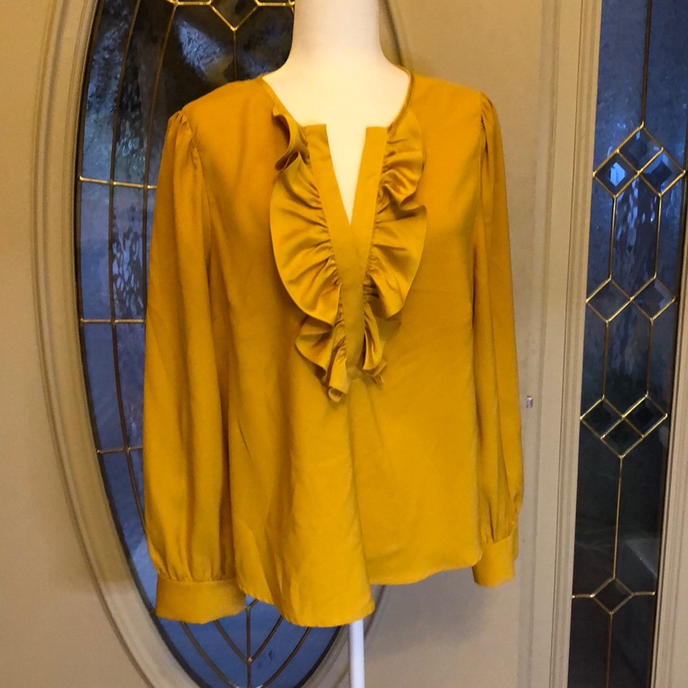 J Crew Crepe Blouse L